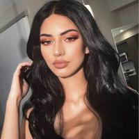 Pelucas Sintéticas De Pelo Largo Y Rizado Negro Con Grandes Ondas Peluca Química De Fibra Artificial Para Cubrir La Cabeza Tamaño Promedio - details 3