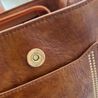 Bolso Bandolera De Cuero PU Vintage Para Mujer Lujo Diseñador Negro Bolso De Hombro Con Cadena Estilo Elegante Y Versátil - details 23