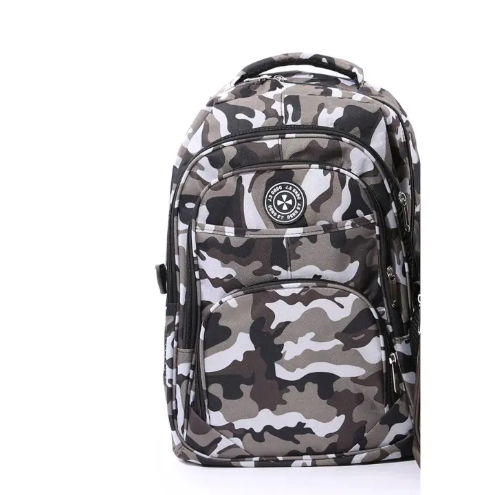 J.S ONDO MOCHILA CON ESTAMPADO CAMUFLAJE PARA HOMBRE Mochila Escolar Mochila de Viaje Negocios Trabajo Diario Antirrobo Impermeable Grande Mochila Ordenador CLASICO - 1