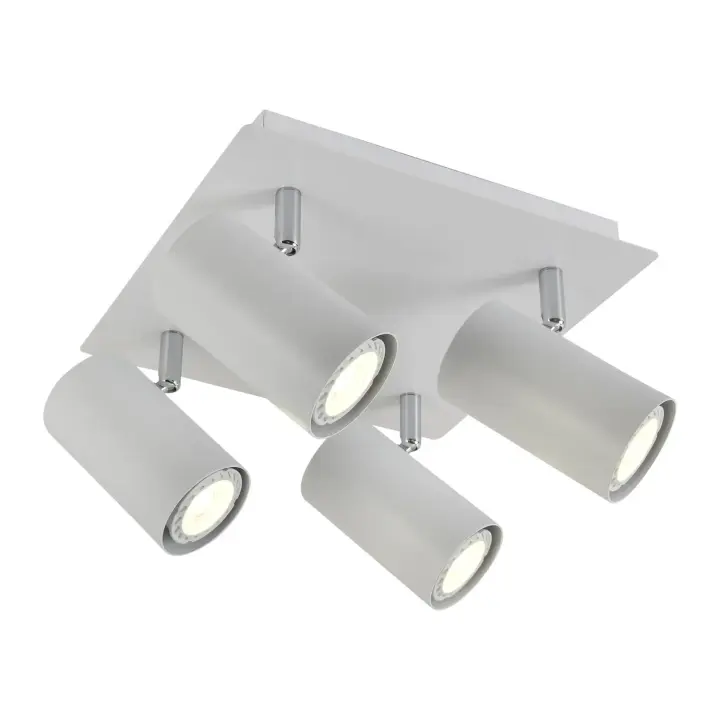 LÚZETE Plafón 4 Luces Blanco GU10 ADARA ALM-APOL - Diseño Actual - 1