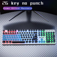 Teclado Membránico H300 Con 104 Teclas Y Cable Multicolor Para Juegos Y Oficina Compatible Con Windows E IOS Diseño Estándar - details 5