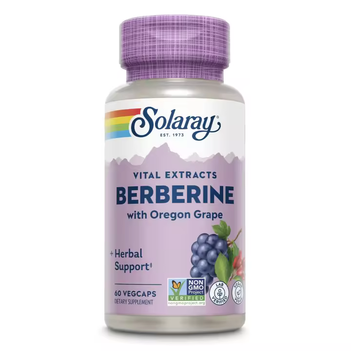 BERBERINE 60 CAPSULAS.SOLARAY.AYUDA A LA REDUCCIÓN DE LOS NIVELES DE HbA1c. - 1