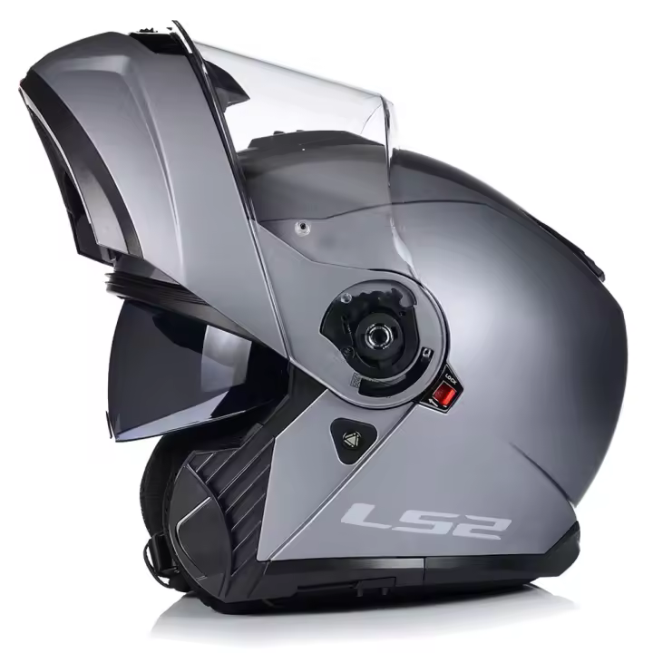 Casco de Moto Modular LS2 Strobe II Solid Titanio Mate - 1