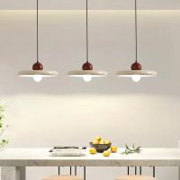 Lámpara Colgante Estilo Nórdico Crema Volcán Disco Para Restaurante Sala De Estar Dormitorio Lámpara De Noche Decorativa 20/30cm LED Fuente De Alimentación AC 220 V Moderna - details 1