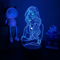 Lámpara De Mesa Nocturna 3D Olivia Rodrigo Cantante Decoración Para Dormitorio Regalo Para Fans Iluminación LED Táctil - details 4