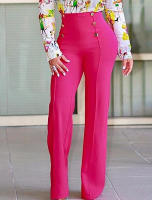 Nuevos Pantalones Anchos De Verano Estilo Delgado Micro Bell Bottoms Para Mujer Corte Slim Casual De Pierna Larga - details 9