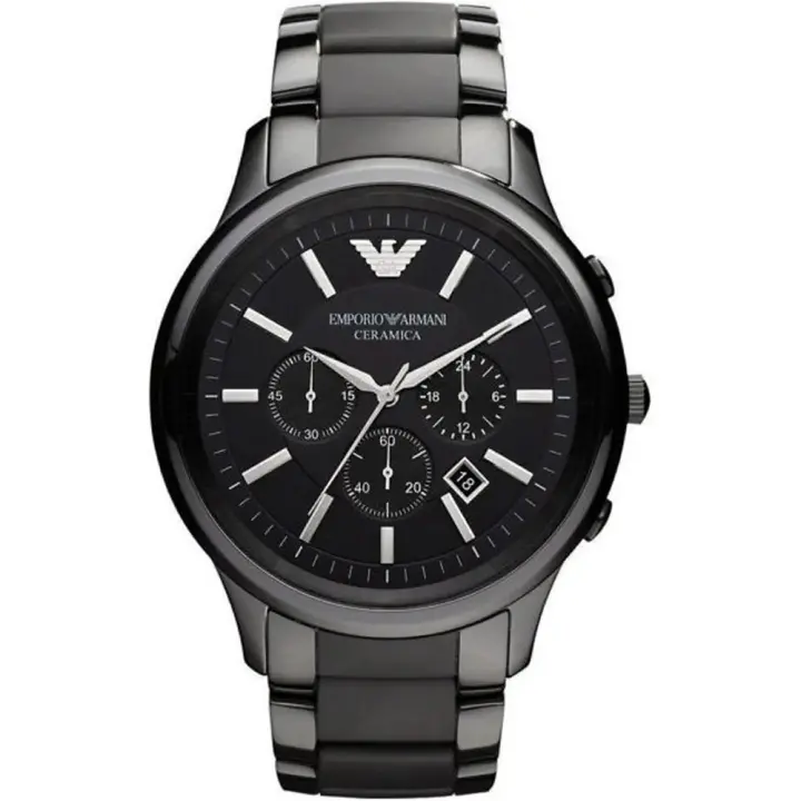 Emporio Armani Reloj hombre AR1451, Incluye Caja Original, Diámetro: 47MM - 1