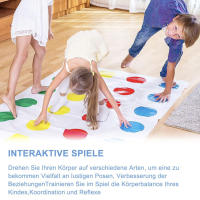 Juego Multijugador Familiar Twister Deportes Interactivos Para Niños Y Adultos Enseña El Correo Y El Equilibrio Juguete De Interior Y Exterior - details 3
