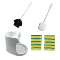 Juego de Desatascador y Escobilla para Odorless y Blanco - Diseño Práctico y Elega - Almacenamiento Higiénico y que Ahorra Espacio - details 1