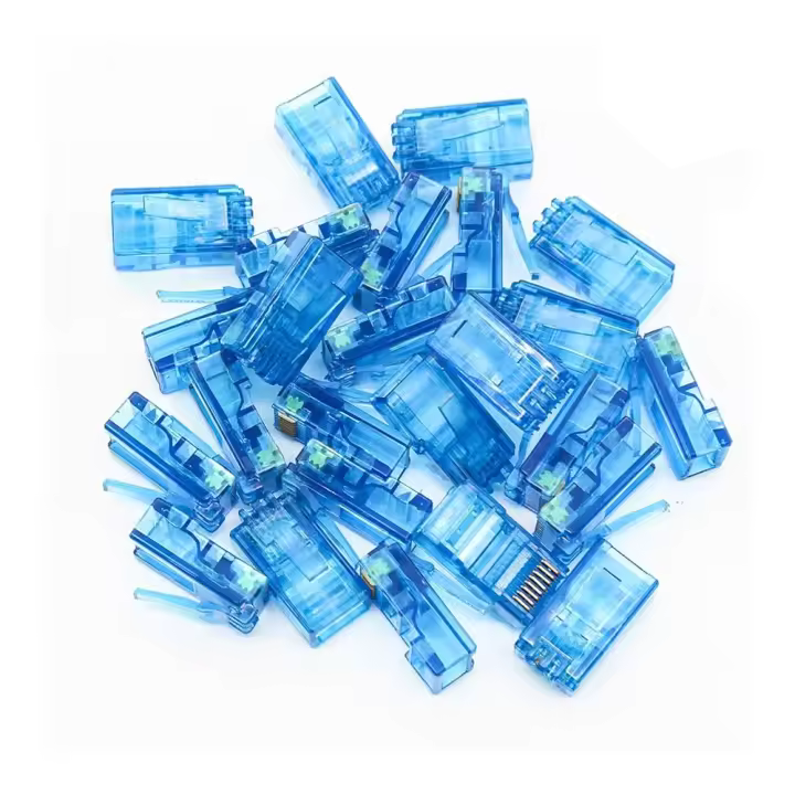 Conector RJ45 Categoría 5e. Baño de Oro. Bolsa 100 Unidades de RJ-45. TRICOM - 1