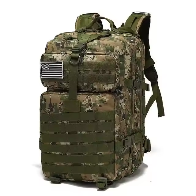 Mochila táctica Militar de gran capacidad para hombre, mochila de camuflaje para senderismo, viaje al Aire Libre - 1