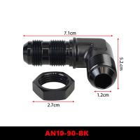 Adaptador De Conexión De Combustible De Aluminio 90 Grados 6AN 8AN 10AN Macho Con Tornillo De Bloque Negro Para Motor - details 3