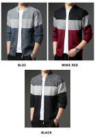 Chaqueta De Fleece Para Hombre Cardigan Grueso De Otoño E Invierno Elegante Y Ajustado Marcas De Lujo Abrigo De Cuello Alto Con Bolsillos Para Uso Diario - details 19