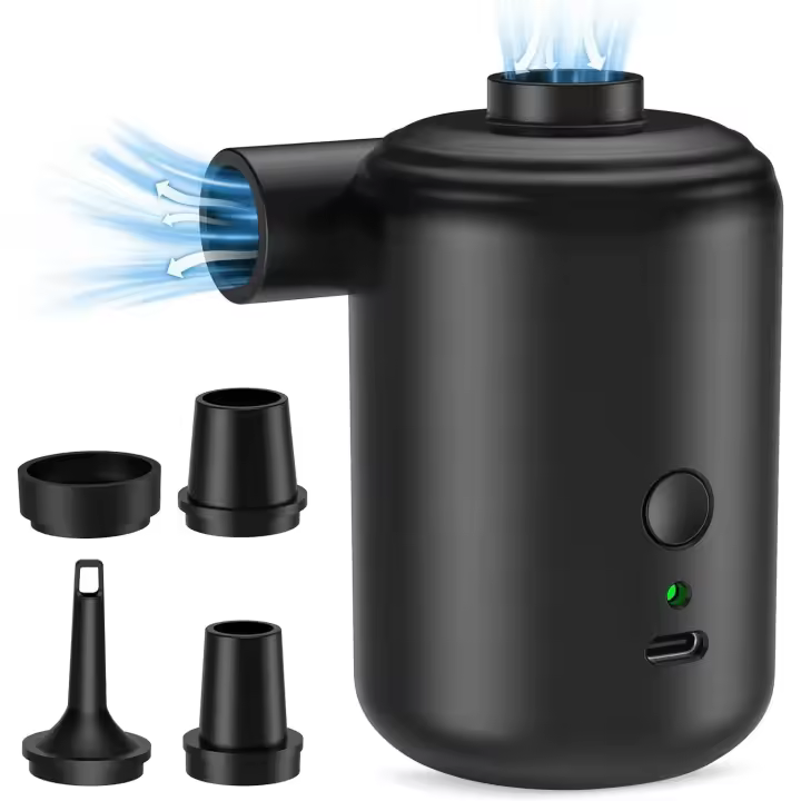 Bomba De Aire Eléctrica,Bomba de Aire 2 en 1 Inflardor y Desinfladora Recargable para Colchon Hinchables, Juguetes Hinchables - 1