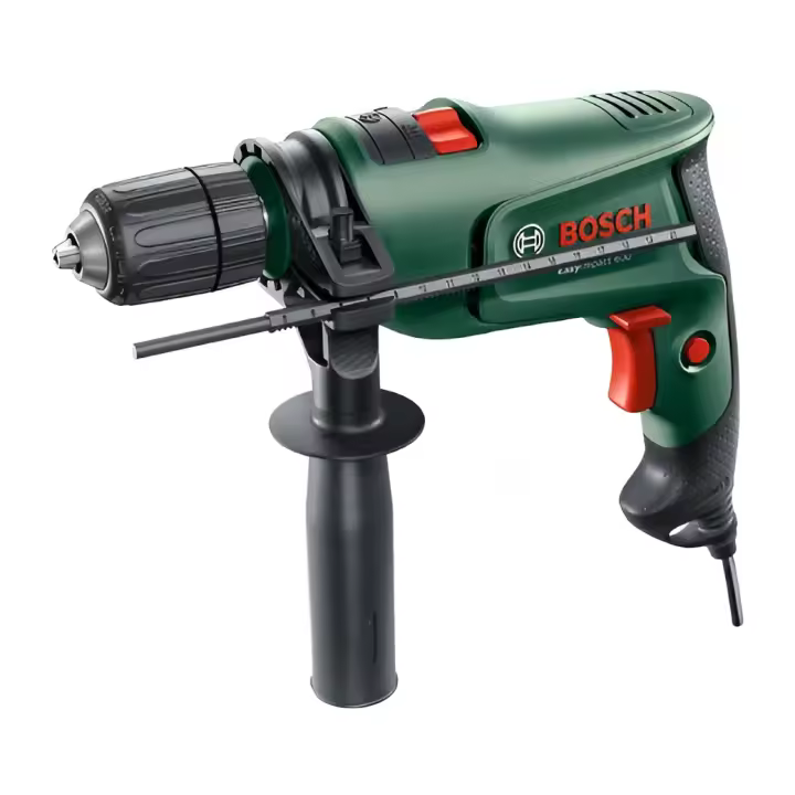 Bosch Home and Garden Taladro percutor eléctrico EasyImpact 600 (600 W, en maletín de transporte), Color Verde - 1