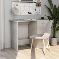 vidaXL Escritorio de madera contrachapada 100x50x76 cm en color Gris sonoma/Blanco/Madera antigua y más | estructura resistente ideal para salón dormitorio o estudio - details 6
