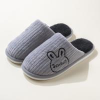 Pantuflas De Hombre De Peluche Cálidas Y Suaves Antideslizantes Para Interior Comodidad Sin Tacón Para Pareja Ideal Para Otoño E Invierno - details 4
