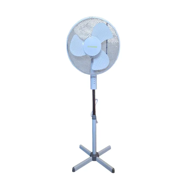 ELECSAN Ventilador De Pie Blanco 45W Giratorio 16" Pulgadas-40CM Oscilante VE16W - BAJO CONSUMO - 1