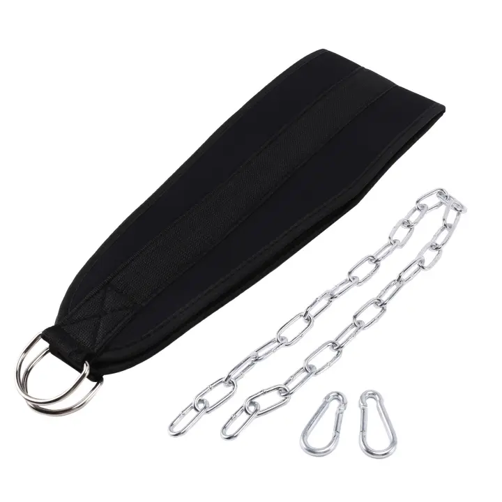 Cinturón de inmersión para levantamiento de pesas, equipo de Fitness para gimnasio, entrenamiento de fuerza de cintura corporal, cadena de inmersión de construcción de potencia - 1