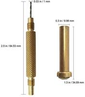 1pc Herramienta De Arte De Uñas Profesional Acero Inoxidable Dorado Con Agujero Para Crear Puntos En Metal Y Hacer Piercings - details 4