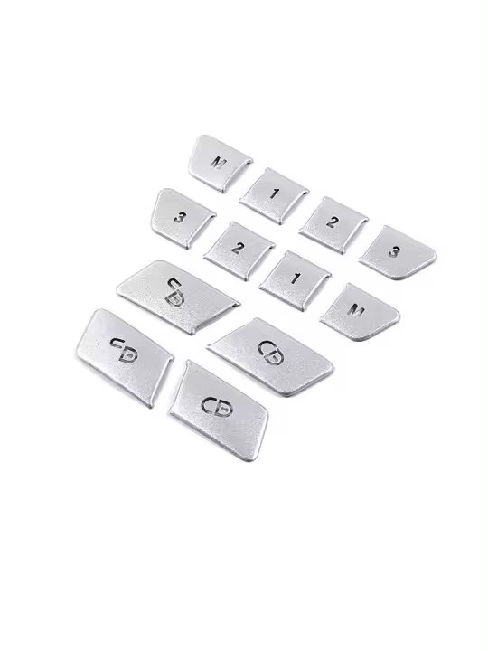 Juego De Cubiertas Para Botón De Memoria De Asiento Y Cerradura De Puerta Interior Para Mercedes Benz C E Class W204 W212 Accesorios De Decoración Del Coche Material ABS - 1