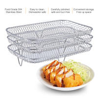 Rack Plegable Para Air Fryer De Acero Inoxidable 304 Accesorios De Cocina Apto Para Lavavajillas Stackable Compatible Con Air Fryer - details 6