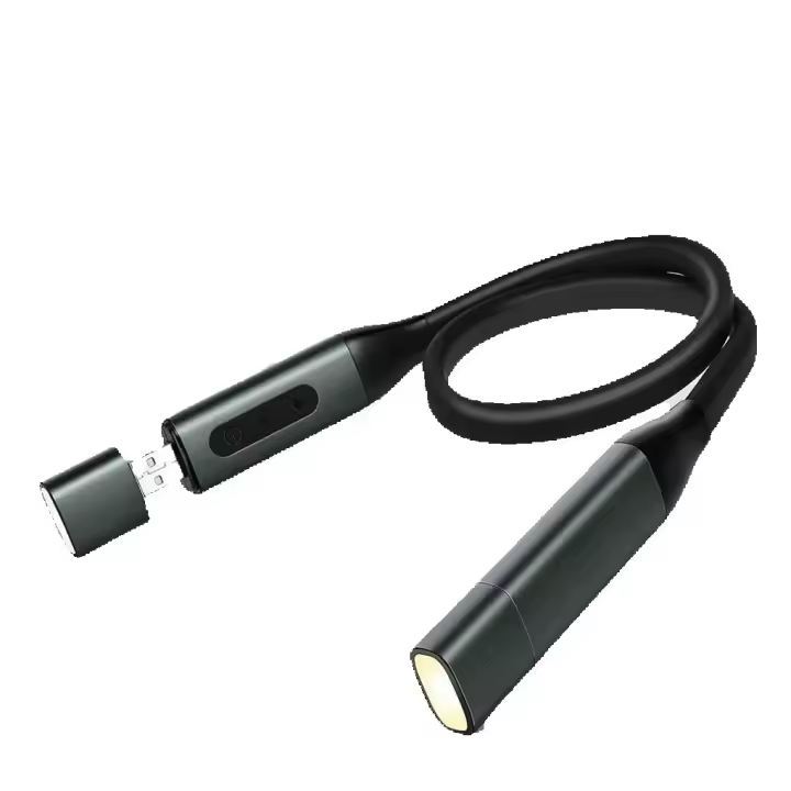 Luz de Lectura LED Recargable por USB, Luz Nocturna - Protege Los Ojos, Brazo Flexible y Claro - 1