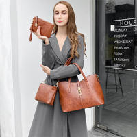 Bolsos de Mujer Bolso Bandolera Tote Totalizador Señoras Moda Grande De Hombro Bolsos PU Cuero Billetera 2pcs Set - details 2