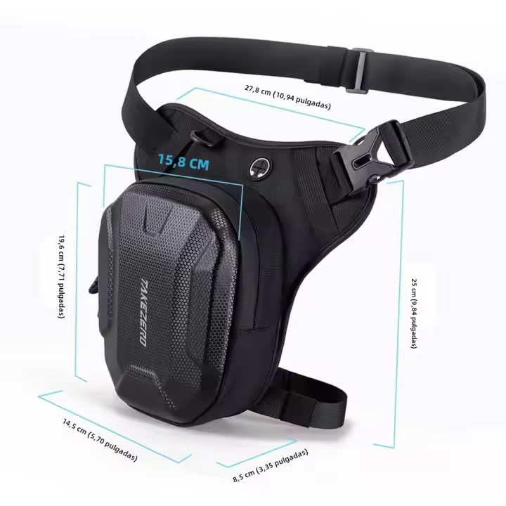 Bolsa Lateral De Motocicleta Impermeable Para Viajes Bolsa De Cintura Para Deportes Al Aire Libre Casual Fanny Pack Hombro Para Hombres Y Mujeres - 1