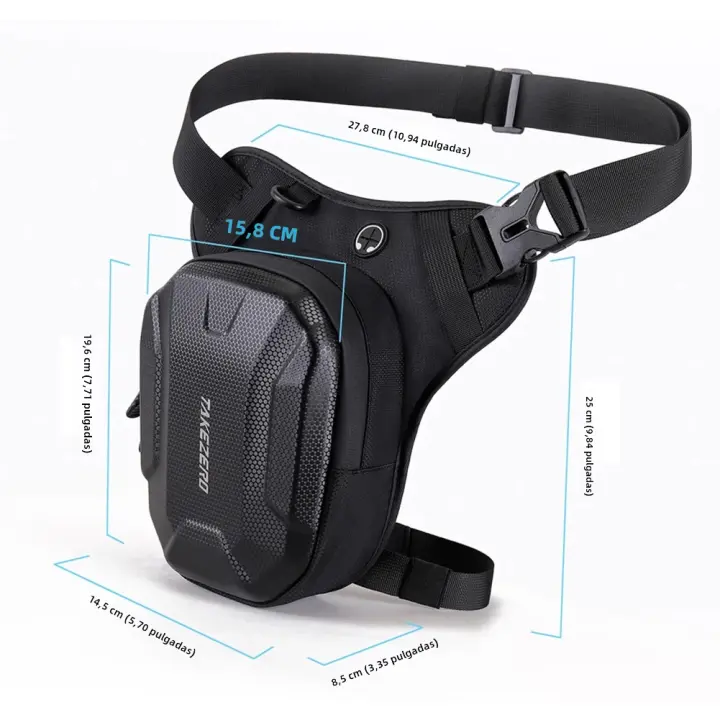 Bolsa Lateral De Motocicleta Impermeable Para Viajes Bolsa De Cintura Para Deportes Al Aire Libre Casual Fanny Pack Hombro Para Hombres Y Mujeres - 1