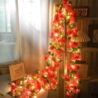 Guirnalda De LED Con Cerezo En Broche 230cm Flores Artificiales Para Decoración De Bodas Fiestas Hogar Arcos De Jardín - details 0