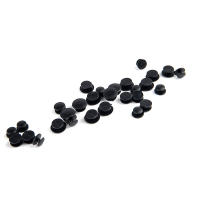 Set De 25 Botones De Nylon Negros Para Niños Accesorios De Decoración Para Zapatos Ligeros Y Económicos Adornos De Plástico Para Manualidades - details 5