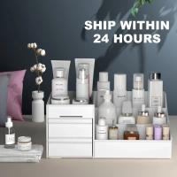 Organizador De Maquillaje Grande Caja De Almacenamiento Para Joyas Y Esmaltes De Uñas Contenedor De Mesa Material Plástico - details 0