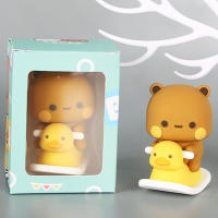 Figura De Colección De Oso Panda Kawaii Bubu Dudu Para Decoración De Coche Juguetes De Animales Miniaturas Cartoon Excitantes Ornamento Regalo Para Adultos - details 10