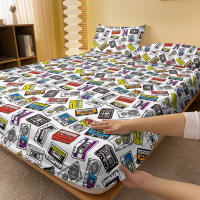 Juego De Sábanas Con Patrón Magnético Y Acabado Fosco Para Cama 100% Poliéster Con Impresión Diseño Moderno Excluye Fundas De Almohada - details 2