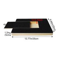 Tablero De Madera Para Perros Y Gatos Con Papel De Hierro Para Cuidado De Uñas Pull-out Scratcher Para Mascotas Tamaño 36x5x25cm - details 3