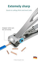 Tijeras De Uñas De Acero Inoxidable De Alta Calidad Cortador Y Afeitadora Para Manicura Herramientas Para Uñas De Pie Y Mano Resistentes Y Duraderas - details 3