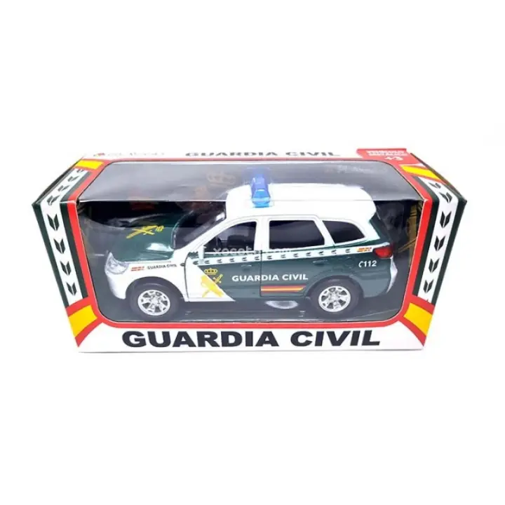 Coche Todoterreno Guardia Civil Metálico - Maqueta de vehíclo en miniatura, metálico, puertas abatibles - Escala 1:35 - xocoto - 1