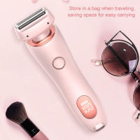 2 en 1 Bikini Trimmer máquina de afeitar eléctrica para mujeres, Silky Glide Pro depilación para afeitar piernas, brazos, axilas y cara rosa - details 3