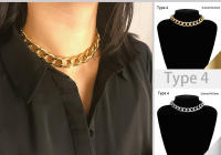Collar Gótico Punk Exagerado De Cadena Gruesa Para Mujer Joyería De Noche Club Estilo Metal Fuerte Adorno Feminino - details 15