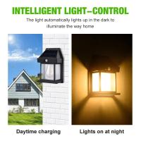 Lámpara De Tungsteno Solar Con Sensor De Movimiento Inteligente 3 Modos De Iluminación Impermeable Para Decoración De Jardín Y Pared - details 2