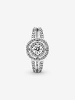 Halo brillantemente-Plata de Leyes Pandora - Anillo de Doble - details 0
