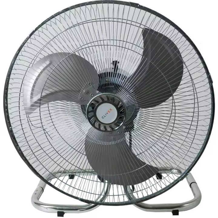 Ventilador Clivex Master Industrial 3 en 1 45cm (75W) Oscilante 75-80º. Altura 1.5m, Metálico, Pie, Pared o Suelo - 1