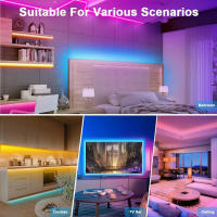 Tira De Luces LED RGB5050 USB5V Flexible Control Remoto APP Iluminación Flexible Para Decoración De Habitaciones Y Paredes - details 6