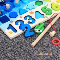 Juguete Educativo De Madera Para Niños Juego De Pesca Magnético Sorteo De Formas Y Aprendizaje De Números Y Letras Montessori - details 12