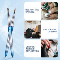 Cepillo De Uñas KEMEISI 100% Puro Kolinsky Con Mango Fuerte Forma Ovalada Herramientas Profesionales Para Diseño De Uñas Y Manicura - details 0