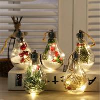 Lámpara De Noche Decorativa De Navidad Con Luces LED Adornos Colgantes Para Fiesta Y Boda Año Nuevo Decoración De Casa - details 0