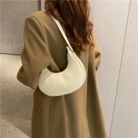 Bolso De Hombro Para Mujer Yogodlns Nueva Primavera Color Sólido Forma De Media Luna Lujo PU Cuero Bolsos Versátiles Con Funda - details 10