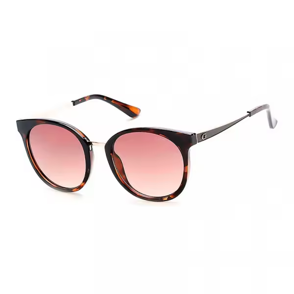 Gafas De Sol Guess GU7459 - Mujer, Redondas, 52 Mm, Havana Oscuro/marrón Degradado - 1