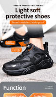 Zapatos De Seguridad Para Hombre Con Punta De Acero Respirables Y Ligeros Botas De Trabajo Durable Antipinchazos Y Antideslizantes Para Exterior - details 0